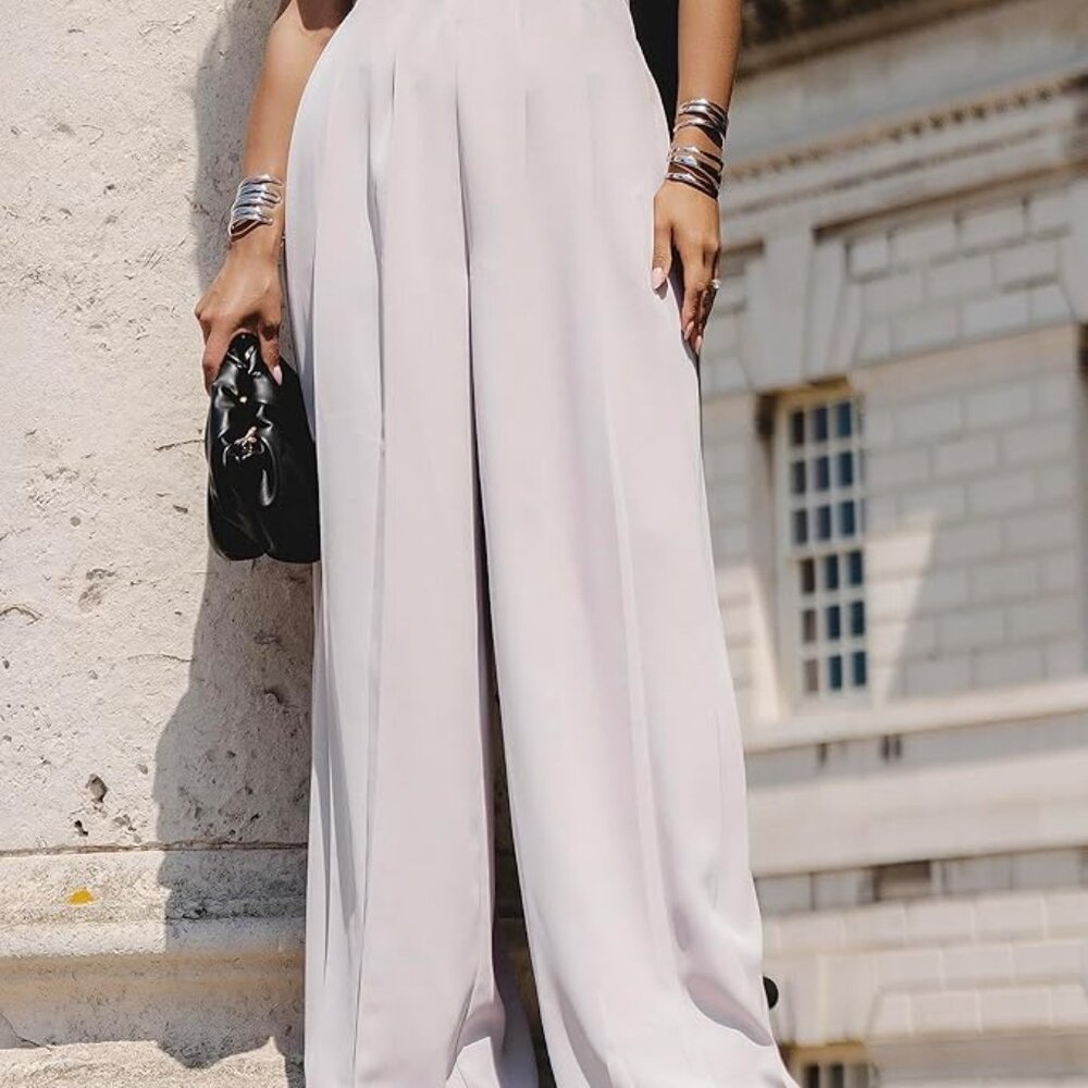 Amazon The Drop Wide-Leg Pleated Pants | Lavender | NWT | XL